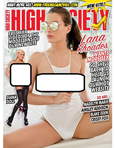 High Society Adult Magazine Issue 283 Lana Rhodes Diana Doll