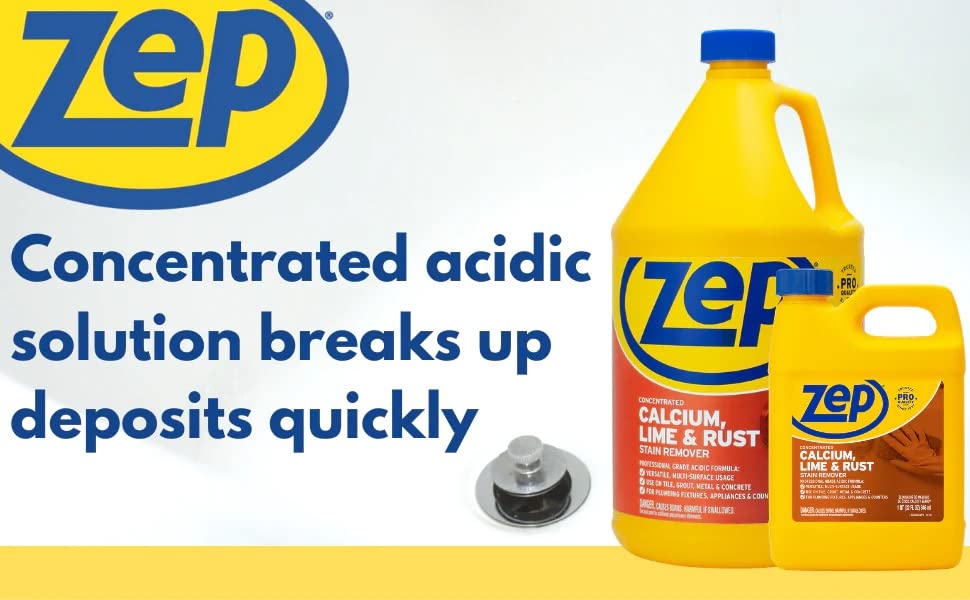 Zep Industrial CLR Calcium, Lime and Rust Remover 1 Gallon (Case of 4