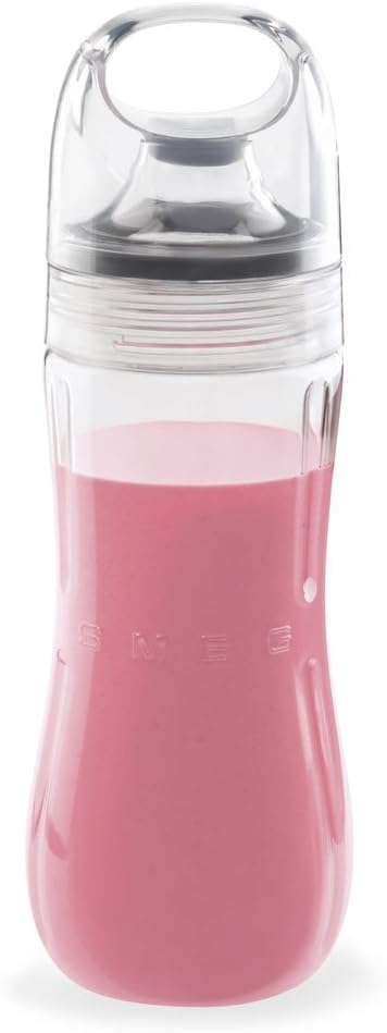 SMEG BGF01 Bottle To Go with Lid and Spout in Tritan , 600ml/20oz capacity, Dishwasher Safe, Transparent, GRANDE - Image 3