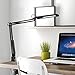 ToJane LED Architect Desk Lamp,9 Modes Dimmable Soft/Bright Light,Metal Swing Arm Clamp on Table Lamp for Task/Reading/Drafting
