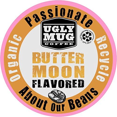 SALE:Ugly Mug Coffee Recyclable Organic Butter Moon Flavored K CUPS 60 count (Keurig compatible)