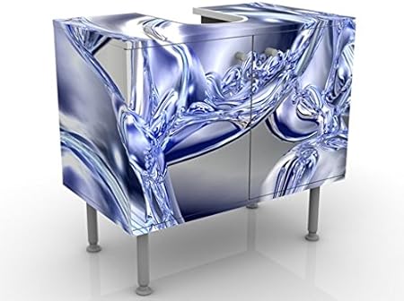 Meuble Sous Vasque Design Liquid Smoke 60x55x35cm Petit 60 Cm De Large Reglable Table De Lavabo Armoire De Lavabo Lavabo Meuble Bas Baignoire Salle De Bains Armoire De Salle Bains Amazon Fr Cuisine