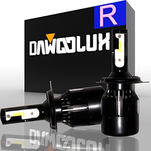 DawooLux H4/HB2/9003 60W 6400LM 6500K LED Hi/Lo beam Bulbs Kits COB Flip Chips/Adjustable Beam