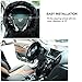 Uarter Winter Warm Faux Wool Steering Wheel Cover with Handrake Cover & Gear Shift Cover for 14.96