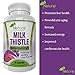 Pure Milk Thistle Extract 80% Silymarin Liver Cleanser Detoxifier - Improves Liver Function - 90 Capsules - 100% Satisfaction Guarantee