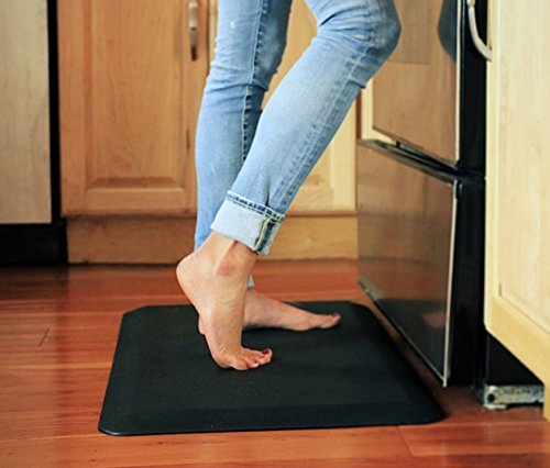 Memory foam Bath/Kitchen Mat 20 inch x 30 inch anti fatigue work standing Ergonomic Comfort Floor Mats Grey