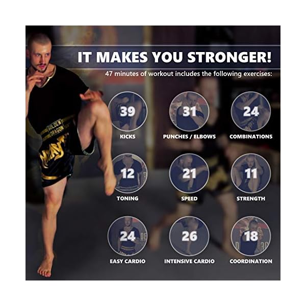 Kickboxing DVDs workout for women men 47 minutes and