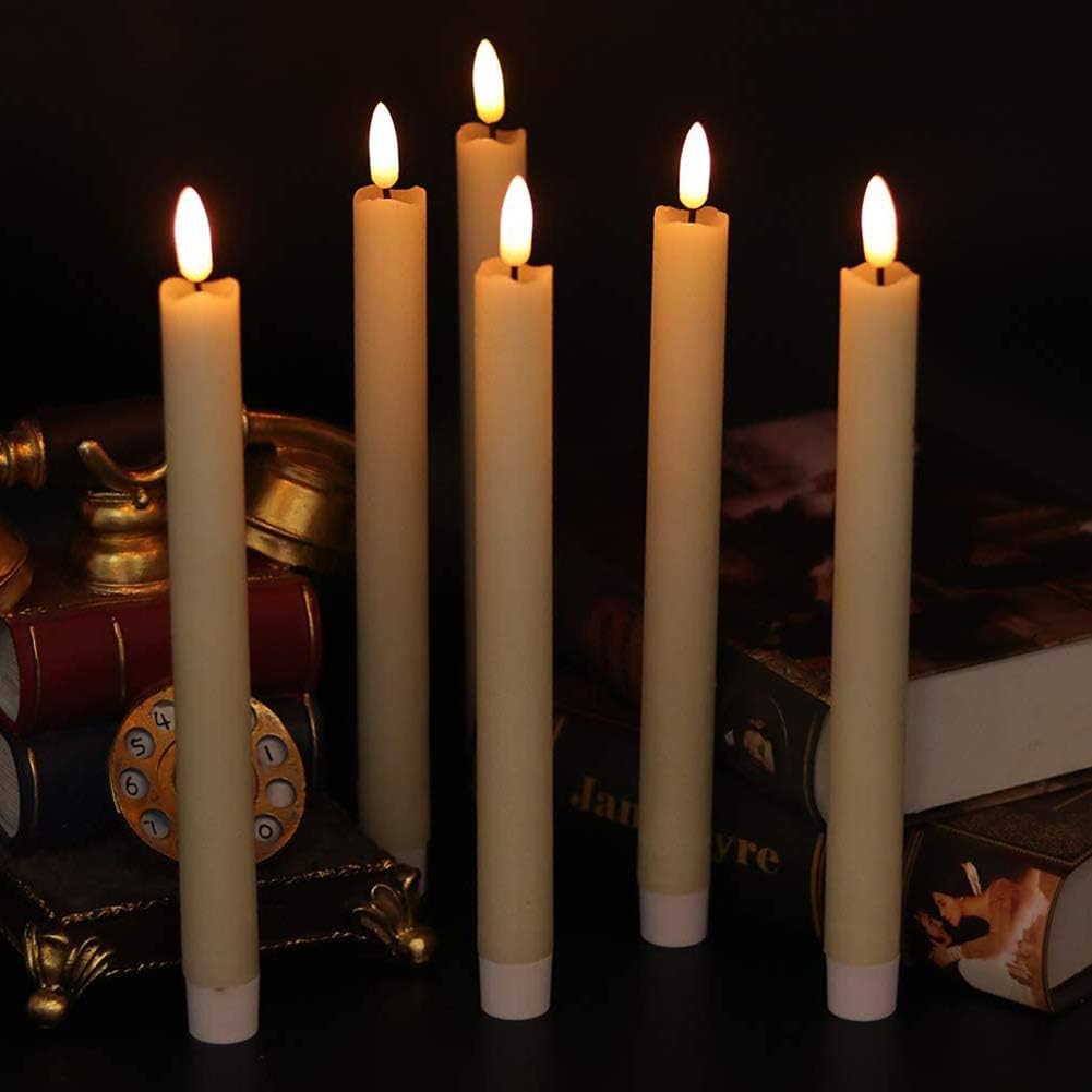 Bougies sans flamme vacillant avec 2