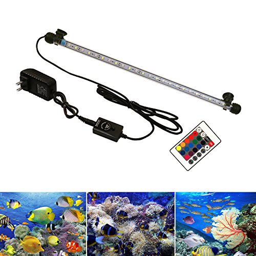 WOOPOWER LED Aquarium Light, Fish Tank Light Underwater Submersible Crystal Glass Gallon Tank Decor Light - Thumbnail 5