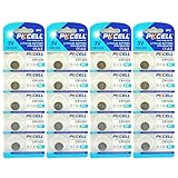 40 Pcs CR1225 DL1225 1225 3V Lithium Button Cell Battery