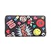 Badiya Gothic 3 Pretty Sugar Skull Wallet for Women Vintage Clutch Bag Halloween Gift
