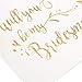 Gold Glitter Bridesmaid Proposal Cards with Envelopes, Will You Be My Bridesmaid (12 Pack)