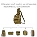 X-Freedom Military Tactical Sling Daypack Chest Travel Shoulder Bag For Hunting, Camping, Dark Brown