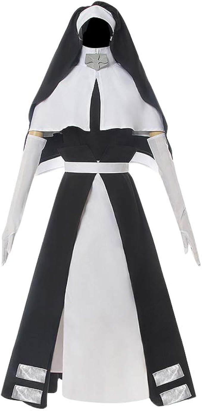 Anime Fire Force Cosplay Kostum Iris Nun Umhang Cape Kleid Halloween Cosplay Feuerwehr Uniform Robe Full Set Amazon De Bekleidung