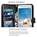 LK Case for LG Aristo, LG Phoenix 3, LG K8 2017, LG Fortune, LG Risio, LG Rebel 2 LTE, Luxury PU Leather Wallet Flip Protective Case Cover with Card Slots and Stand (Black)