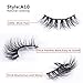 Mink Fur False Eyelashes Pack of 2,100% Mink Hair Fake Eyelash in 3D Natural Lashes and Long Lash Style for Makeup with Pink Tweezer Applicator