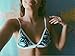 Sherry007 Womens Printed Cut Out Bikini Halter Racerback Swimsuit Beachwear,215blue,Medium