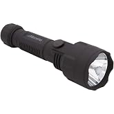 Maxxima Handheld LED Flashlight, Black, 70 Lumens, Battery Powered, Black