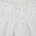 Chen Women White Sheer Sleeve Embroidery Top Blouse Lace Crochet Chiffon Shirt (16)