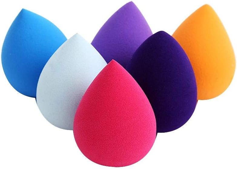 Qifumaer 6 PCS Makeup Sponge Puff Makeup Blending Sponge Makeup Blender Foundation Sponge Concealer Sponge Applicator Sponges