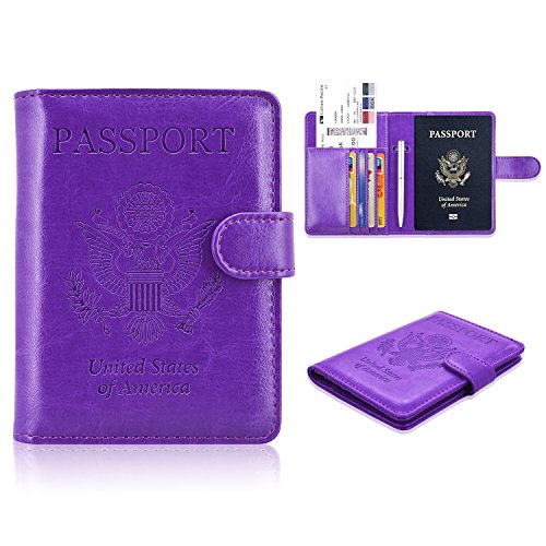 Acdream leather passport holder [bonus stylus] cover ca…