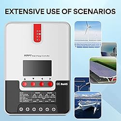 30A MPPT Solar Charge Controller, Bateria