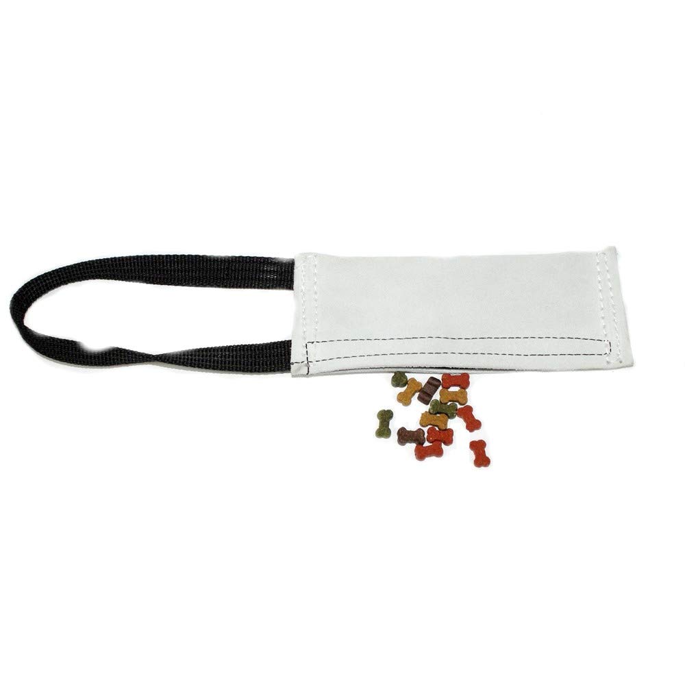 DINGO GEAR Firehose Dog Bite Tug Bag Treat One Handle Floatable Waterproof Natural Colour 20 x 8 cm