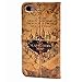 iphone 7 Case Hogwarts Marauder's Map Vintage Retro Pattern Leather Wallet Credit Card Holder Pouch Flip Stand Case Cover For Apple iphone 7 New