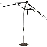 Treasure Garden Replacement Umbrella Frame (Black Finish)