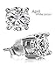 Stud Earrings, UHIBROS Hypoallergenic Silver Ear Stubs Birthstone Round Cubic Zirconia Diamond Earrings