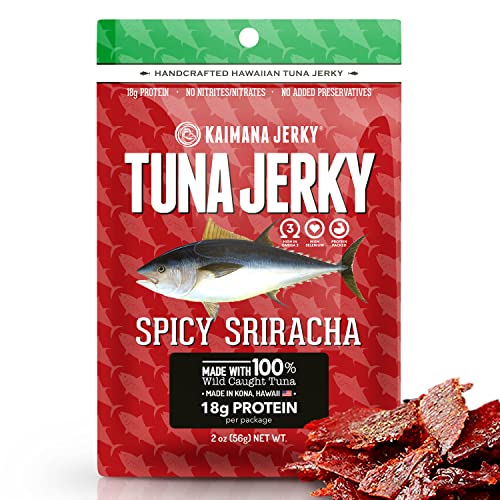Asia Trans Spicy Sriracha Ahi Tuna Jerky WildCaught & Organic Fish