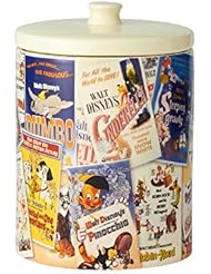 Enesco 6001023 Classic Disney Film Posters Ceramic, 9.25â€ Cookie Jar, Multicolor