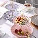 Young QI Porcelain Tea Coffee Sets with Teapot Teaspoons 8 OZ Cups & Saucer Service for 4 (Pink Set for 4)