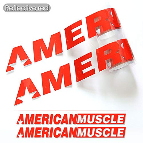 Charminghorse 2 Pieces Americanmuscle Bold Text Gt Front Rear