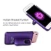 iPhone 8/7 / 6s / 6 Battery Case - i.Valux Slim Protective Rechargeable Extended External Charger Case 3000mAh Power Bank Backup Battery Charging Case Shockproof Bumper with Magnetic Stand (Purple)