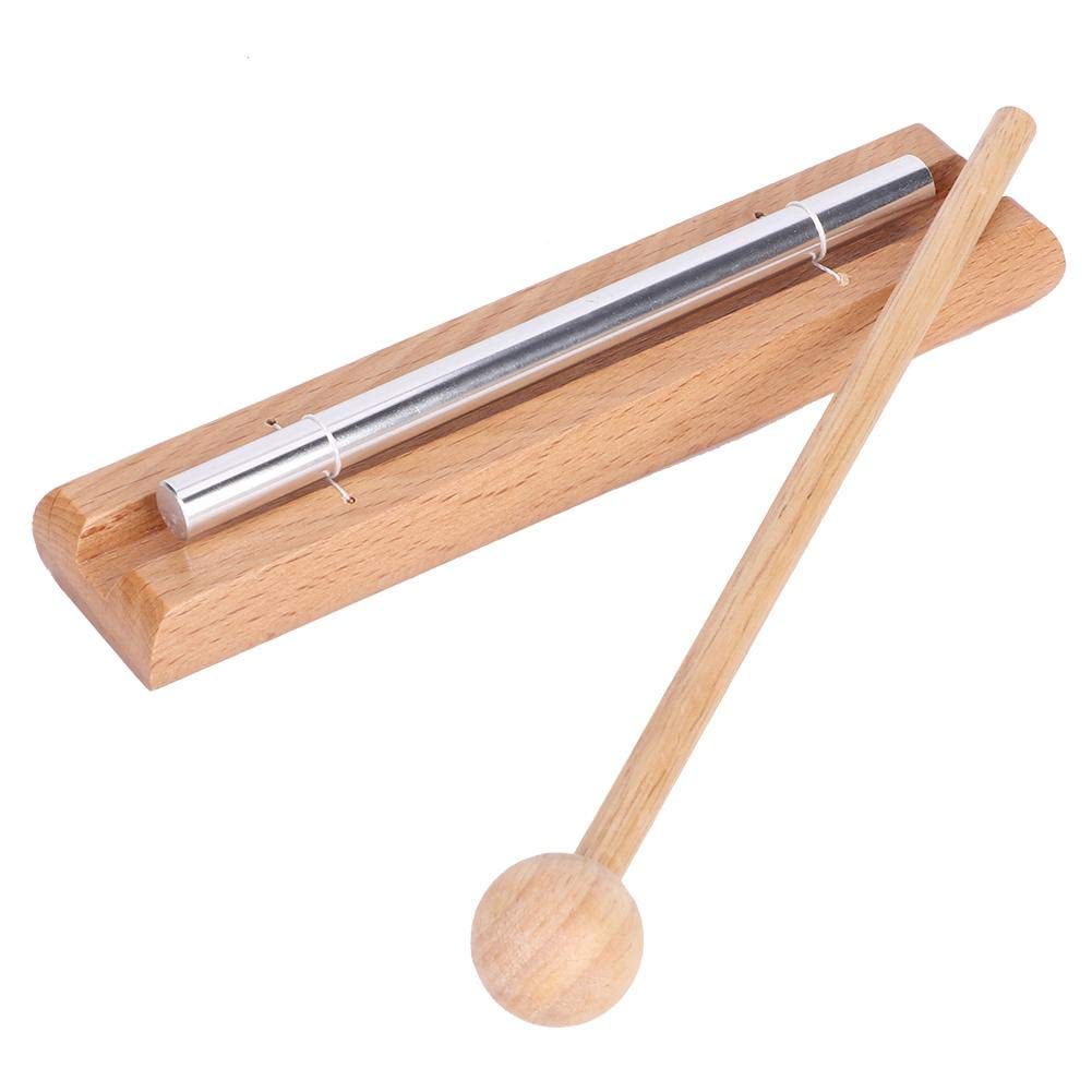 Solo Chime, Musical Instrument, Wood for Classroom Management, Meditation Producing Clear Tone Sound Therapy, Meeting, Yoga Mindfulness Exercises