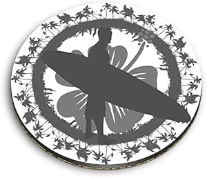 Destination 39793 - Imanes redondos de MDF para hombre, diseño de