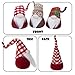 GMOEGEFT Handmade Swedish Gnome Plush, Scandinavian Tomte Santa, Christmas Elf Decoration Holiday Ornaments, 12 Inches, Set of 3(G)