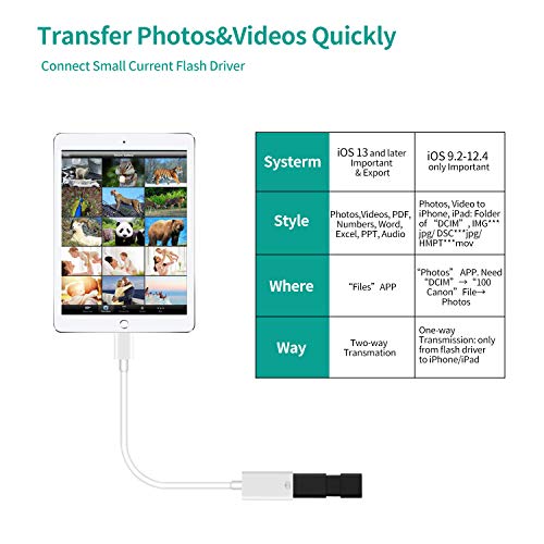 MeloAudio USB-adapter OTG-kabel upgrade USB camera adapter compatibel iOS9.2-13, ondersteunt camera piano microfoon… - Afbeelding 7