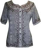 109 B Agan Traders Gypsy Medieval Renaissance Vintage Top Blouse