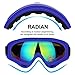 COOLOO Ski Goggles, 2 Pack Snow Goggles Snowboard Goggles for Men Women Kids - UV Protection Foam Anti-Scratch Dustproof