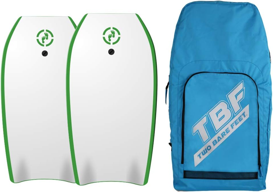 Two Bare Feet 37" Bodyboard Bundle 2x Future Bodyboards + Premium Double Board Bag