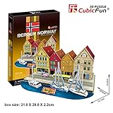 CubicFun 3D Puzzle 44 Pieces: Bergen Norway