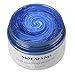 Hair Color Wax, KooJoee Temporary Hair Dye Easy Wash Hairstyle Cream 4.23 oz Disposable Hair Pomades, Natural Matte Hair Modeling Wax for Party Cosplay Nightclub Masquerades Halloween - Blue
