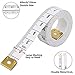 ZomBo Soft Tape Measure Double Scale for Body 3 Pack for Sewing, Body, Tailor 60/120 inch Craft Vinyl Ruler,has Inch Scale on Reverse Side (Yellow Pink White)