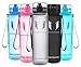 Super Sparrow Sports Water Bottle - 350ml-500ml-1000ml - Non-Toxic BPA Free & Eco-Friendly Tritan Co-Polyester Plastic - Fast Water Flow, Flip Top, Opens With 1-Click - For Running, Gym, Yoga, Outdoor