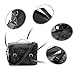 Zebella Vintage Pu Leather Briefcase Shoulder Business Laptop Messenger Bags Tote for Men - Black