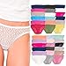 Fruit of the Loom (12 Pack Lace Bikini Panties for Women Underwear No Panty Line Stretch Panties
