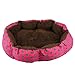Sandistore Soft Fleece Pet Dog Puppy Cat Warm Bed House Plush Cozy Nest Mat Pad(Hot Pink)