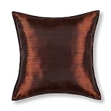 Euphoria Cushion Covers Pillows Shell Light Weight Dyed Stripes Brown Color 18